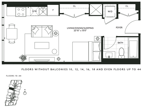 450 Front Street West Studio-3 Beds Apartment for Rent - Photo Gallery 49